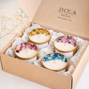 Luxury Flower Soy Candle Gift Set