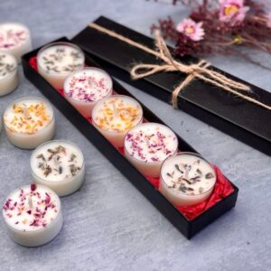 Luxury Soy Tealight Candle Set – 5 Pack