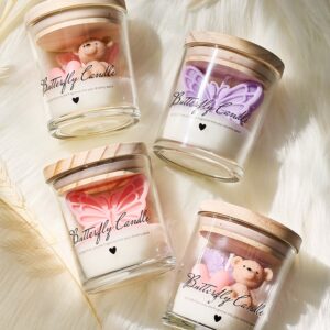 Bear & Butterfly Glow Candle